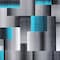 Flash Furniture Turquoise 5' x 7' Modern Color Blocked Area Rug ACD-RGTRZ861-57-TQ-GG - alternate 2